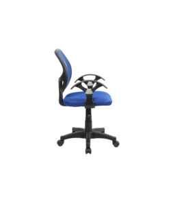 SEDIA DA UFFICIO BLU "SMART2" CON BRACCIOLI, 57X56X88-100 CM